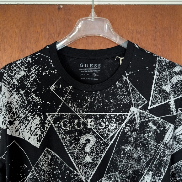 GUESS Eco Edric Signature T-shirt Men's Size XL NEW! - Picture 3 of 4
